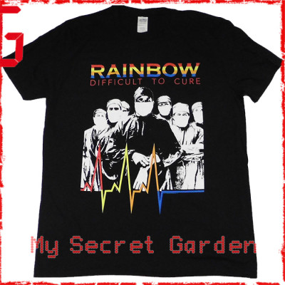 Rainbow - Difficult To Cure Official Fitted Jersey T Shirt ( Men L ) ***READY TO SHIP from Hong Kong***